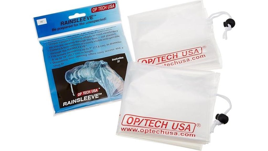 Essential Clear Reusable Camera Rain Sleeves for Travel Storms 3 op tech camera rain 2 pack
