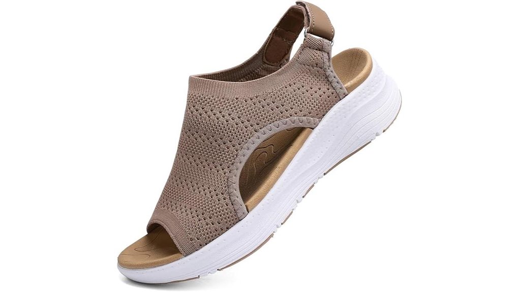 Travel Sandals with Arch Support (All-Day Walking) for Comfort 9 open toe adjustable orthotic sandals