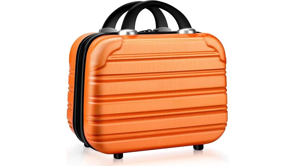 Top Spillproof Travel Makeup Palettes (Hard Cases) That No Leak 8 orange 14 inch makeup organizer