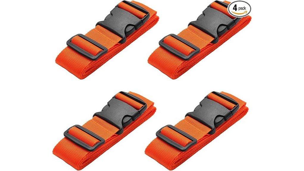 The Best Luggage Straps That Actually Hold (No Slipping) 8 orange adjustable luggage straps