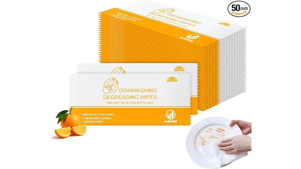 Travel Dish Soap Sheets: Tiny, Useful Cleaners for On-the-Go 5 orange dish cleaning 50 pack