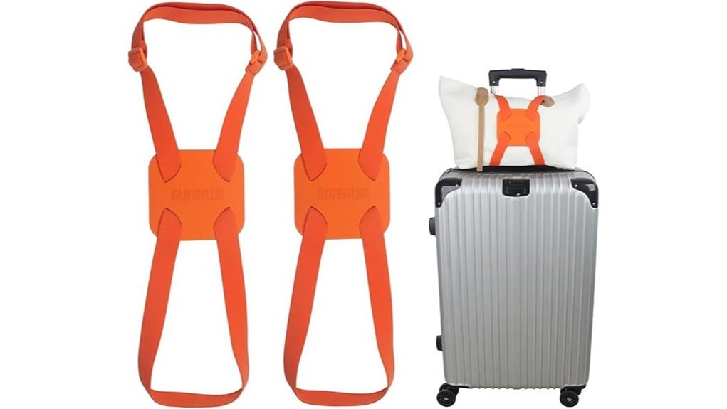 orange elastic bungee straps