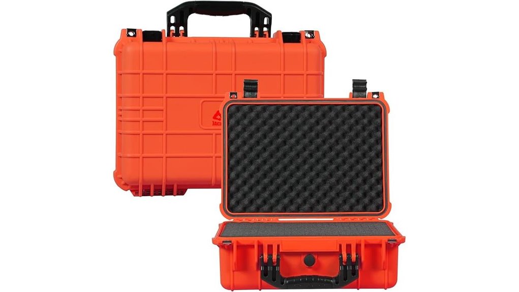 orange waterproof camera case