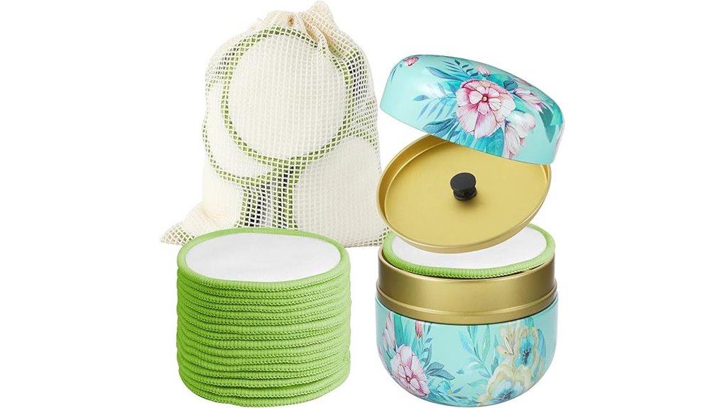 Reusable Cotton Rounds for Makeup Removal: Swipe CleanUp 6 organic cotton makeup pads