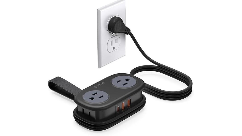 Compact Travel Power Strips (More Outlets) Power Your Trips 7 orico 4ac 3usb strip