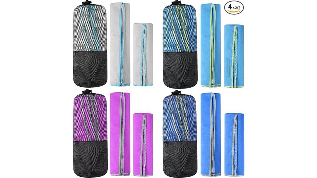 oudain 8 piece quick dry towels