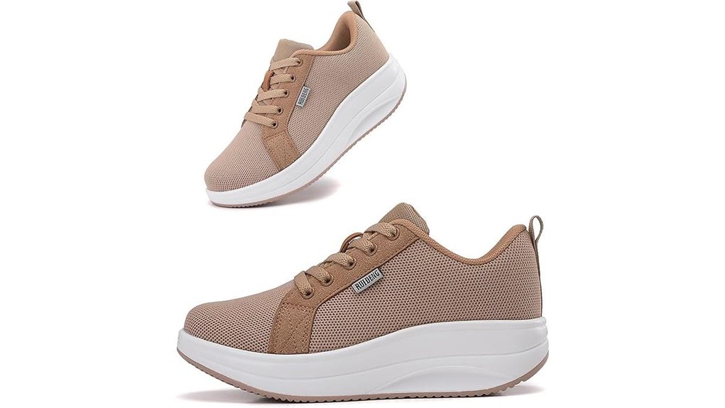 Walking Shoes for City Trips (Grip + Cushion) That Keep Light 6 oude platform walking sneakers