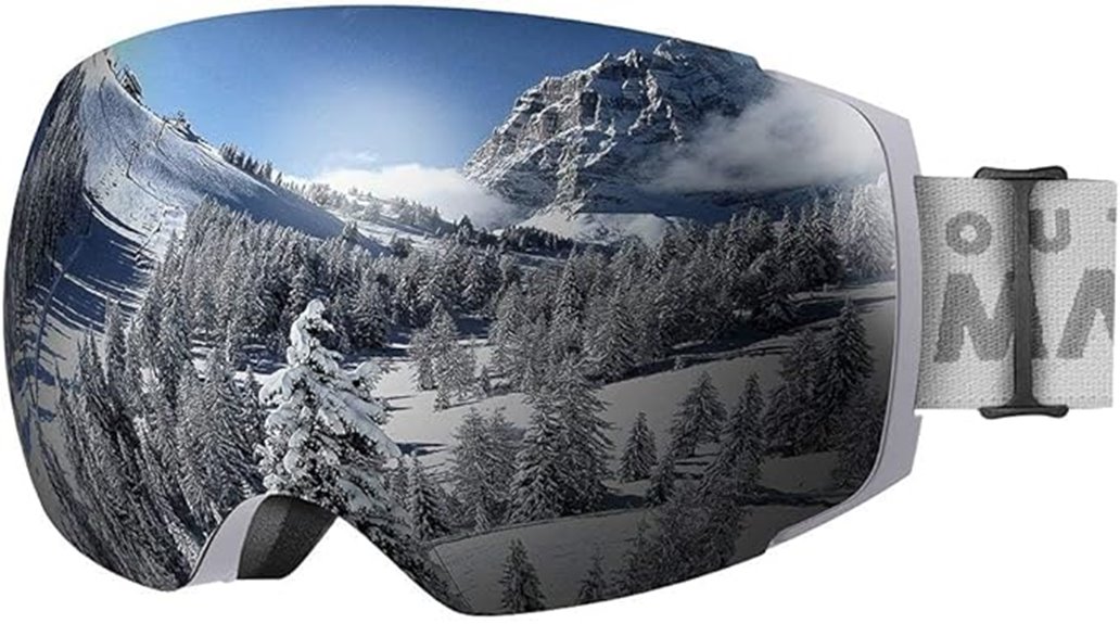 Top Ski Goggles with Interchangeable Lenses for Crystal Clarity 8 outdoormaster uv400 frameless goggles