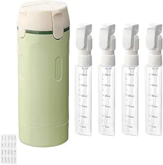 Top Leakproof Pump Bottles for Travel Shampoo (Lockable Pumps) 10 outmx 4 in 1 leak proof 30ml