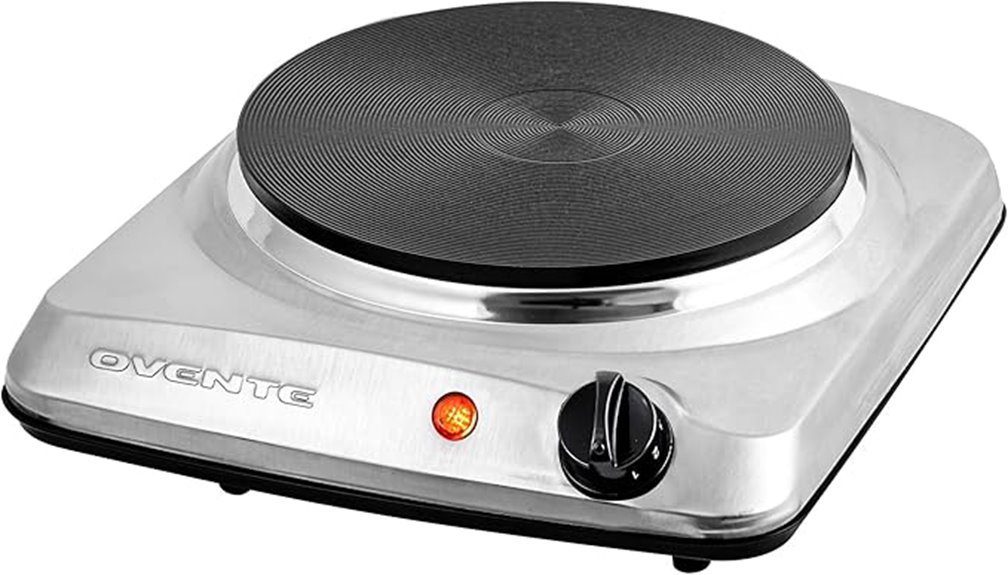 Best Electric Hot Plate (Single Burner) That Transforms Meals 5 ovente 1000w cast iron