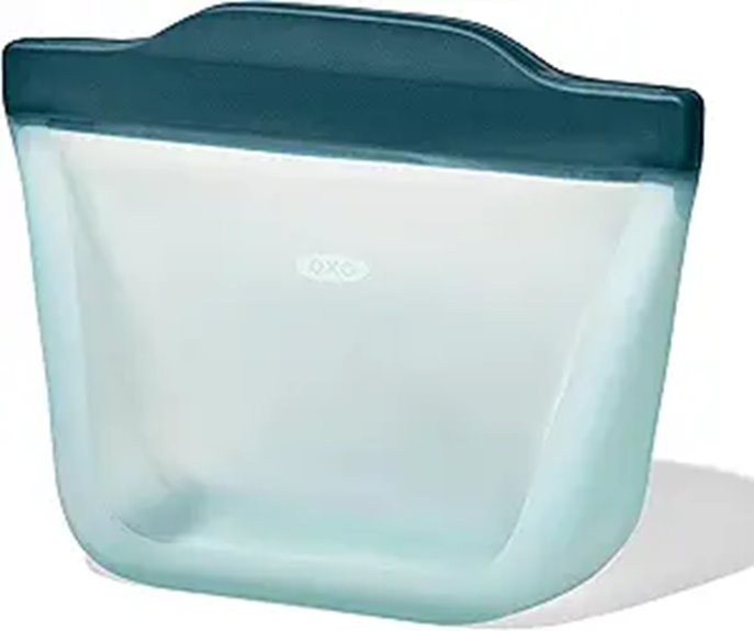 Best Reusable Silicone Zip Bags for Airport Snacks (Thick Seal) 9 oxo 12oz lagoon snack