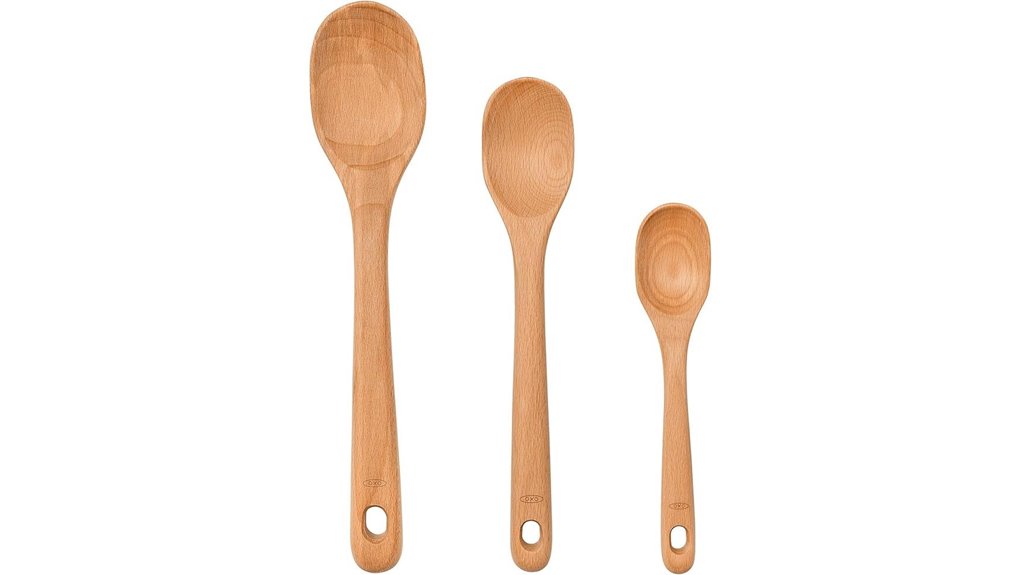 The Wooden Spoon Set That Transforms Everyday Meals 7 oxo 3 piece wooden spoons