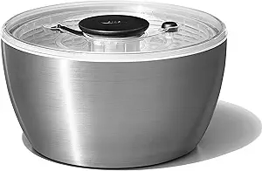 oxo steel salad spinner