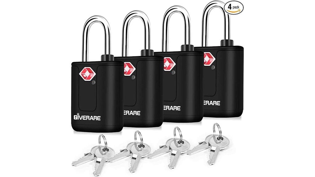 Best Travel Locks for Hostels and Luggage: Combo vs Key 8 pack of tsa padlocks