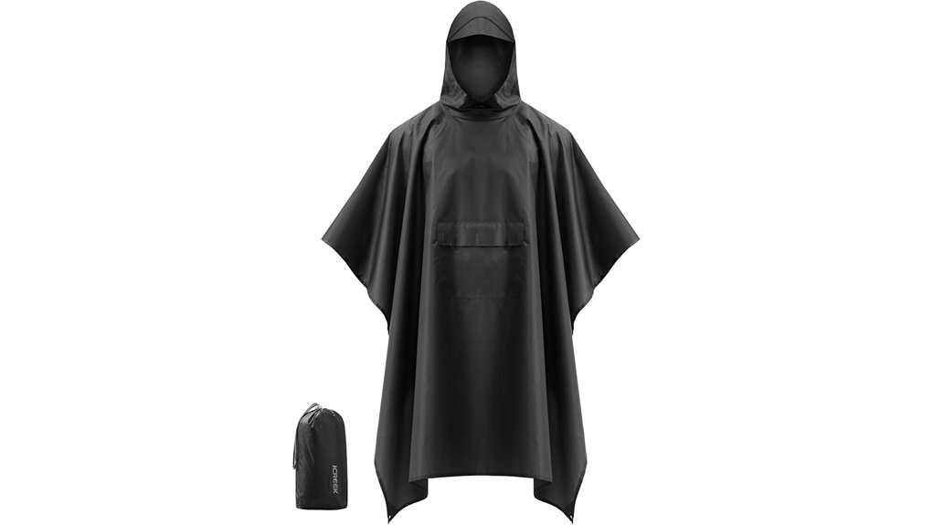 Packable Rain Ponchos for Travel: Durable, Not Flimsy 2 packable hooded rain poncho