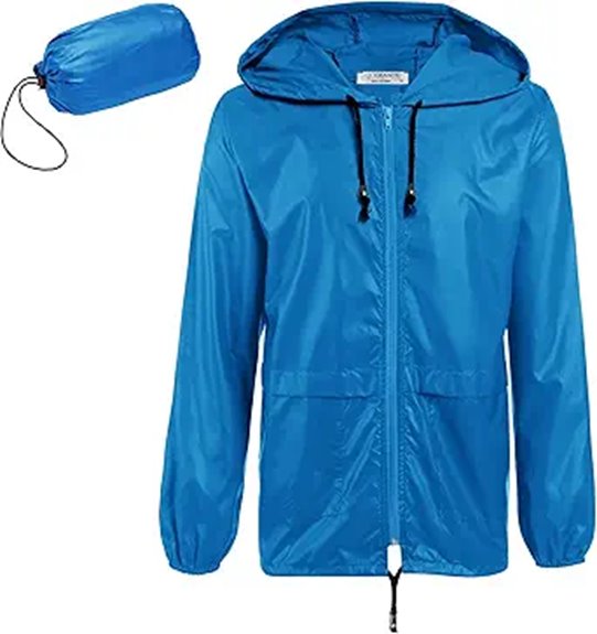 Waterproof Shell Jackets for City Breaks: Breathable & Light 6 packable hooded waterproof jacket