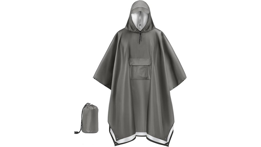 Packable Rain Capes for Travel (Bike and City Use) KeepDry 10 packable hooded waterproof poncho