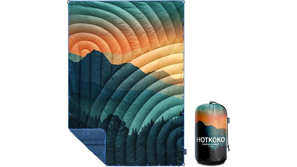 The Compact Travel Blankets That Pack Small for Cold Cabins 1 packable printed lightweight blanket