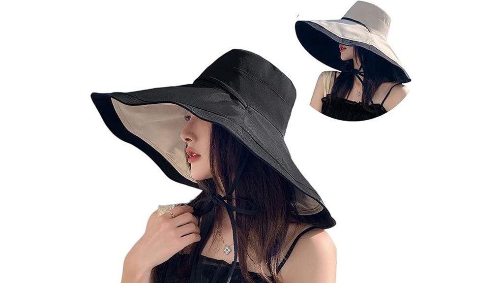 packable wide brim sun hat