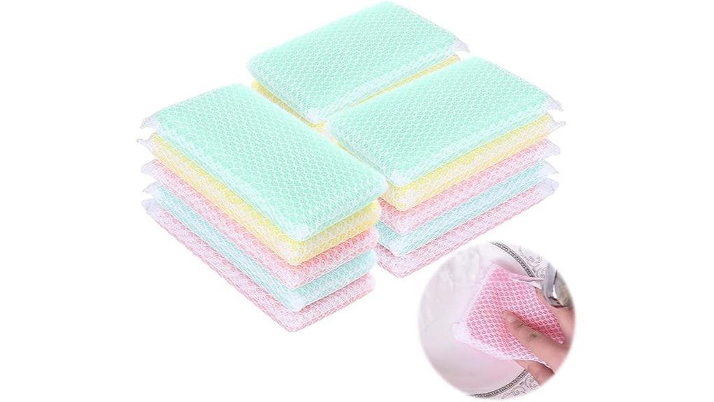 Top Compact Dish Sponges for Fast-Drying Travel Kitchens 12 packaged odorless scouring sponges