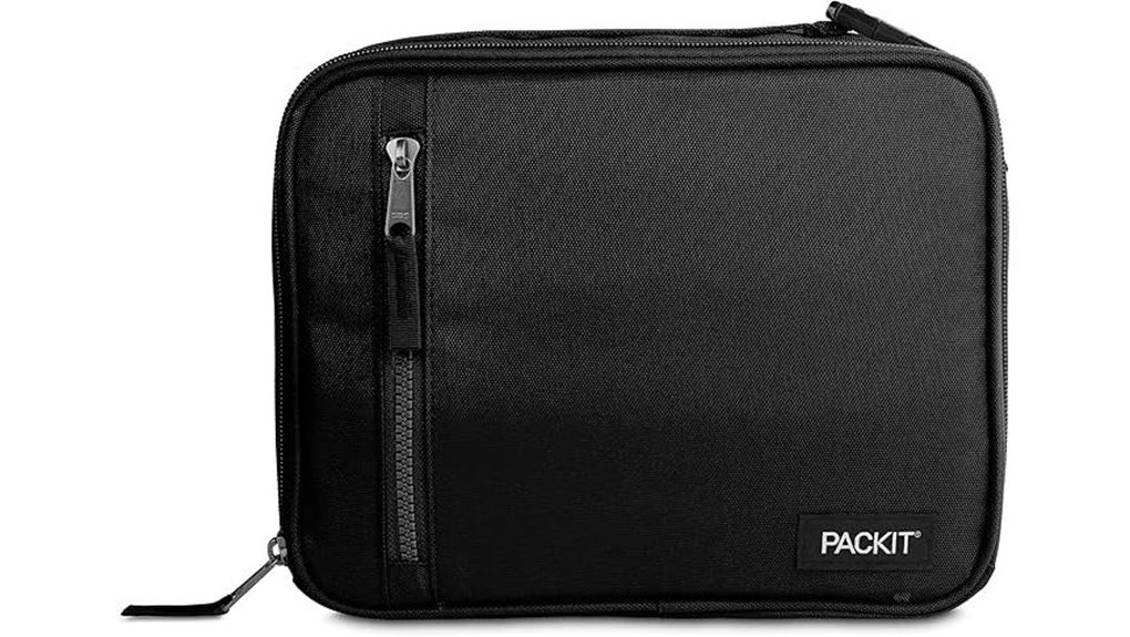 Fold-Flat Collapsible Lunch Boxes That Travelers Love 9 packit freezable black lunchbox