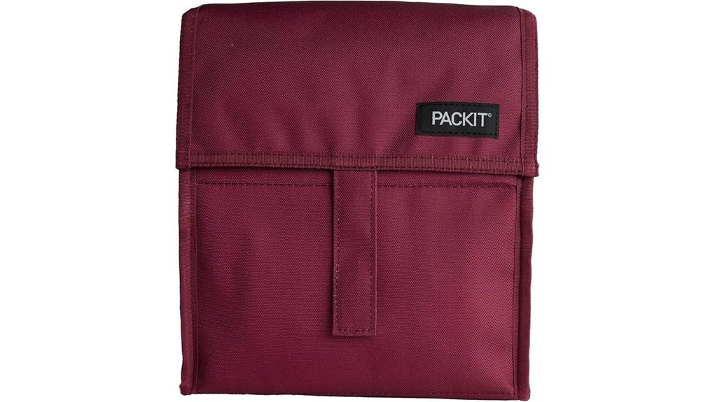 Fold-Flat Collapsible Lunch Boxes That Travelers Love 15 packit freezable ruby bag