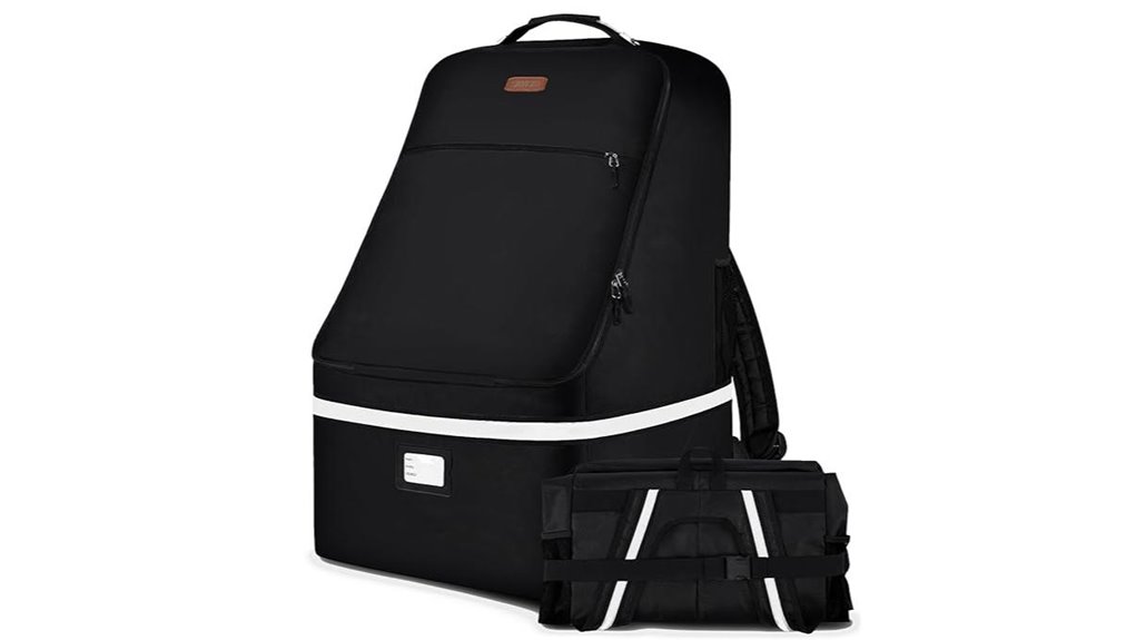 Best Hands-Free Airport Carry Car Seat Travel Backpacks 5 padded steel cable travel bag