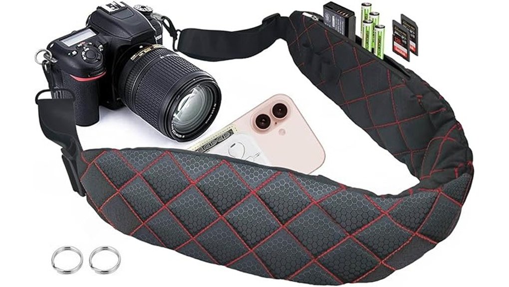padded strap pocketed adjustable