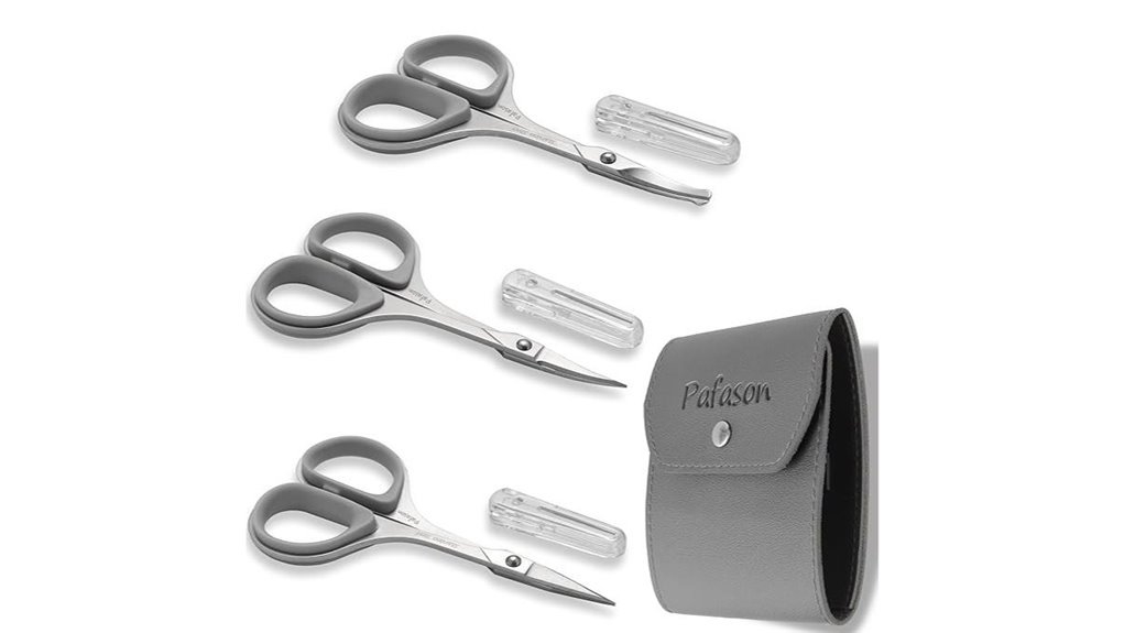 TSA‑Friendly Scissors with Rounded Tips for Travel Grooming 2 pafason ultra sharp beard scissors