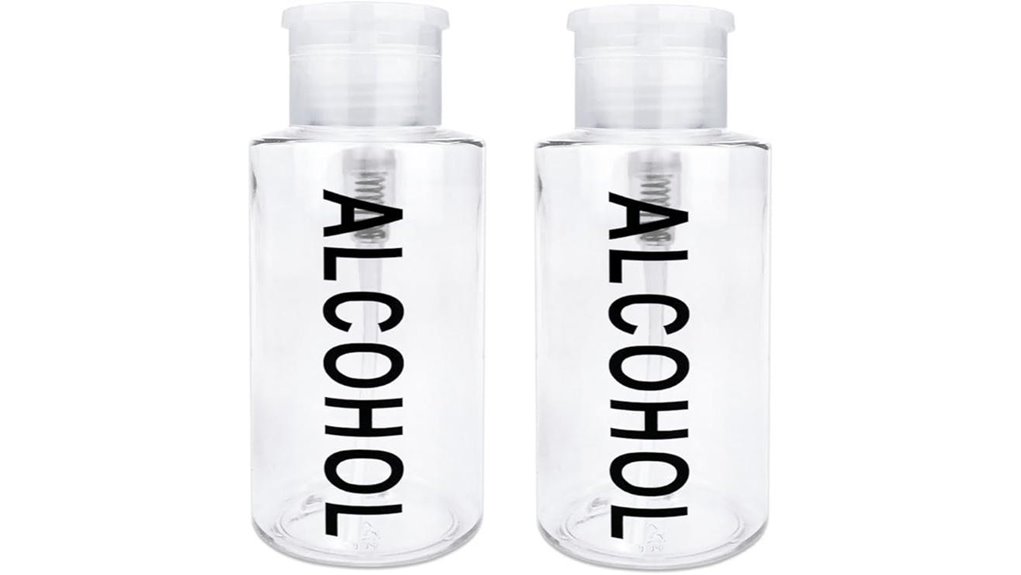 Top Clear Refillable Pump Bottles for Travel You Must Try 15 pana 10oz alcohol flip top