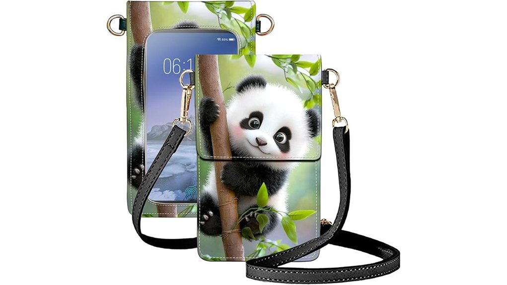 panda rfid crossbody bag