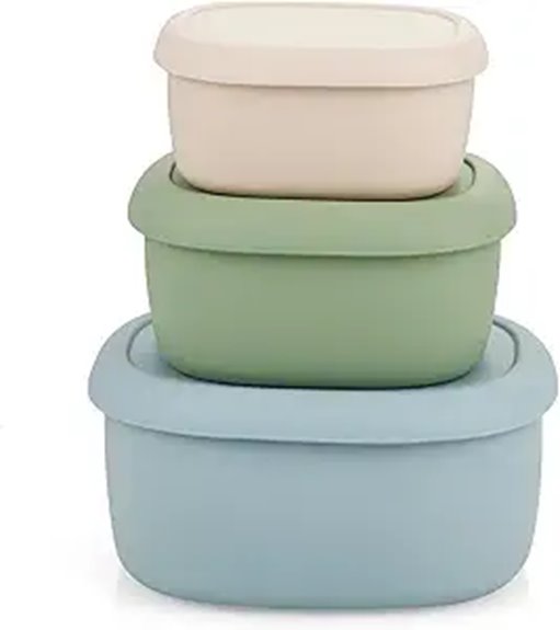 pandaear bpa free silicone containers