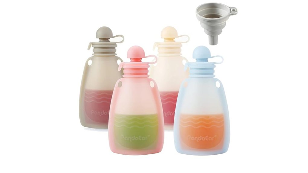 pandaear silicone baby pouches