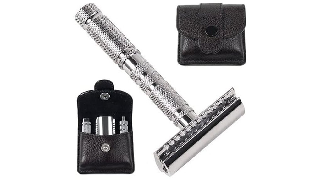 parker leather safety razor