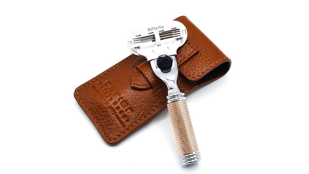 parker rose gold 3 blade razor