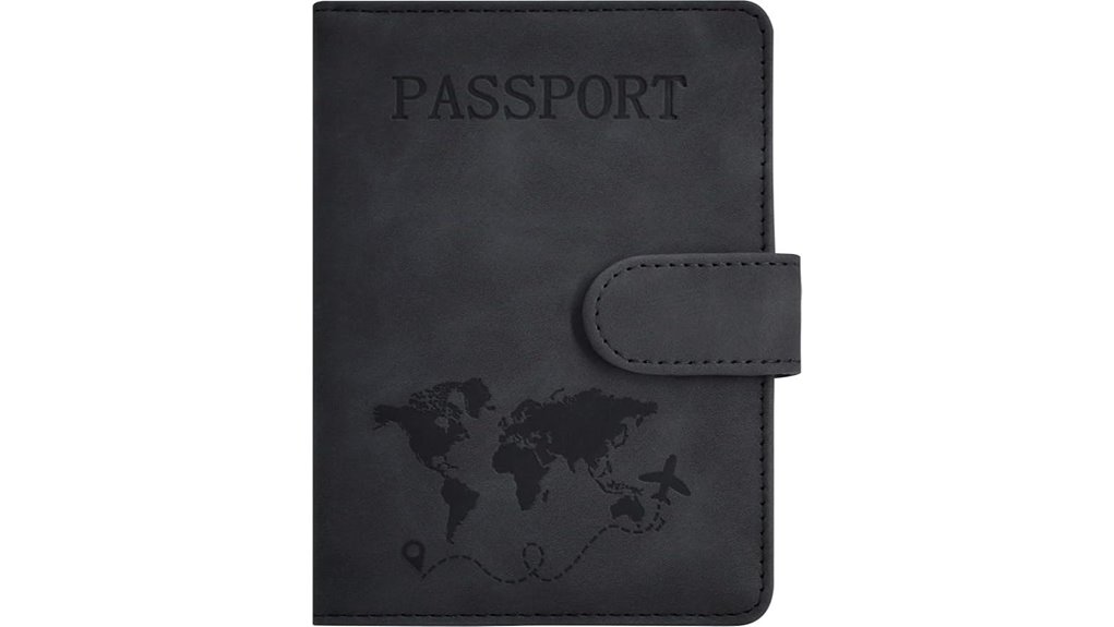 Passport Covers That Fit EU & US Passports Without Bending 3 passport holder card slots