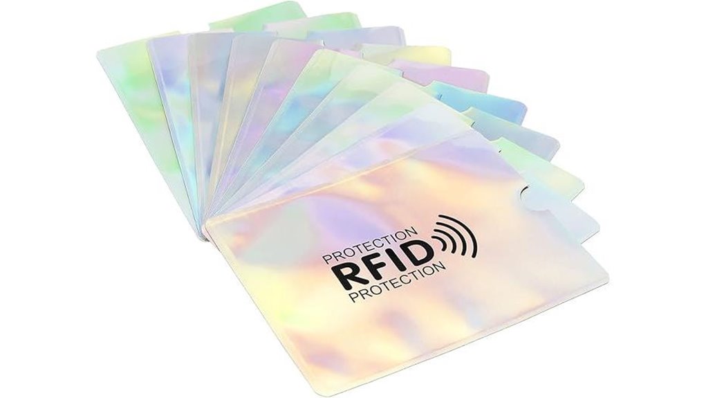 Durable, Thin RFID-Blocking Passport Sleeves for Secure Travel 9 patikil rfid passport sleeves