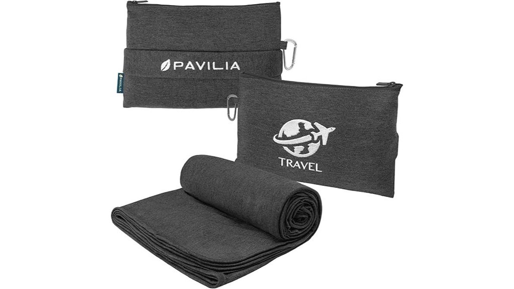 The Compact Travel Blankets That Pack Small for Cold Cabins 6 pavilia flight blanket pillow