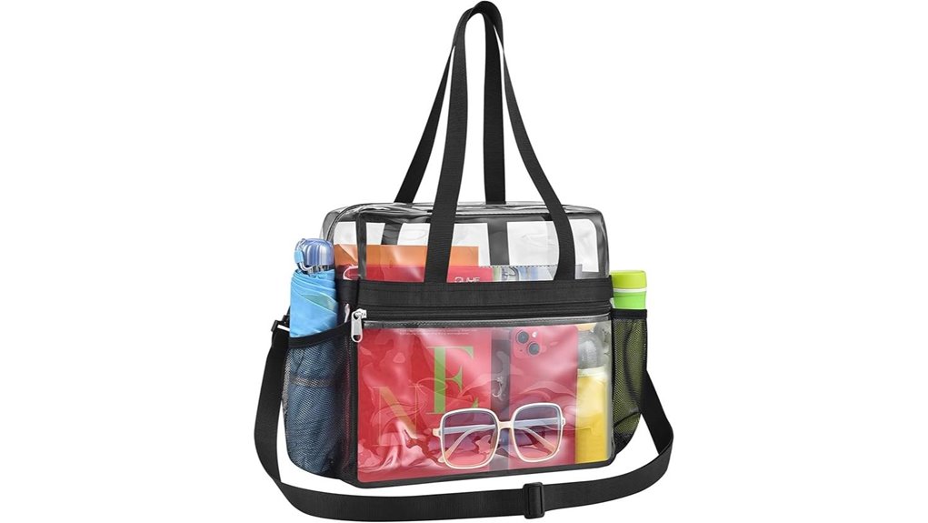 paxiland clear tote 12x6x12