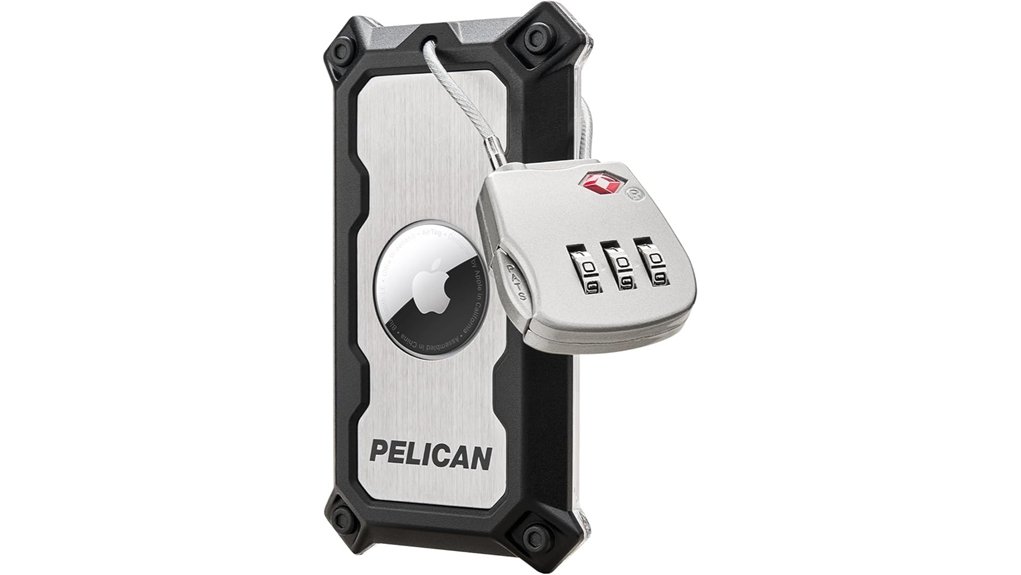 Best Luggage Tracker Holders Mount to Handles (Secure Fit) 12 pelican airtag luggage lock