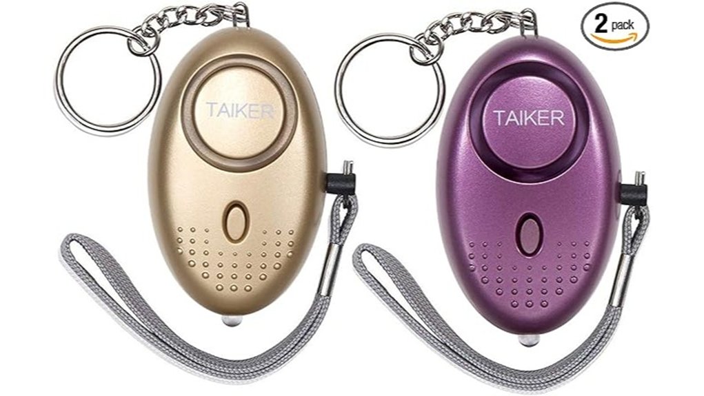 Personal Safety Alarms With Easy Pull‑Pins for Travelers 14 personal 140db led keychains
