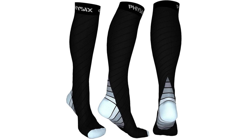 Ultimate Compression Socks for Long Flights: Graduated Comfort 3 physix gear 20 30mmhg socks