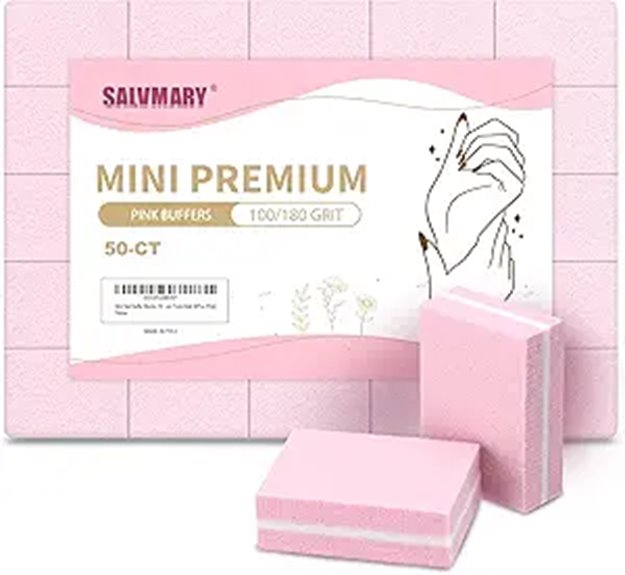 Must-Have Nail Buffer Block Set (Mini) for Every Nail Artist 5 pink 100 180 mini buffer