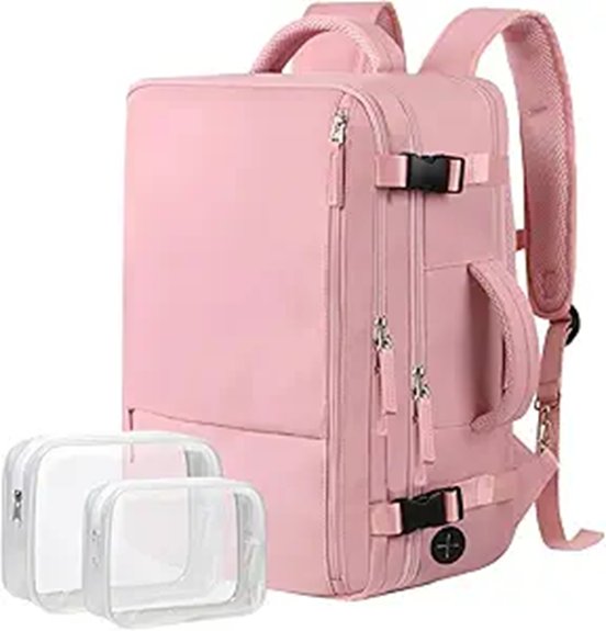 pink 35l hanples backpack