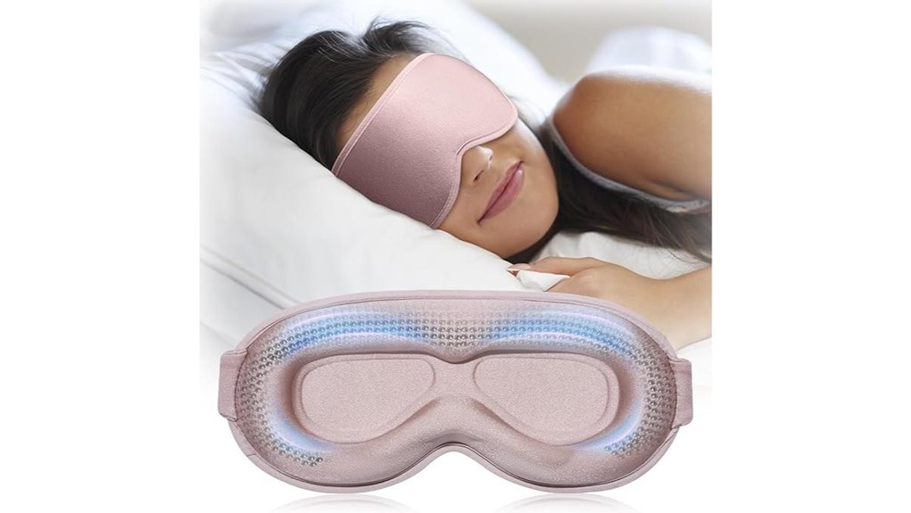 No Pressure Sleep Masks That Keep You Comfortable on Flight 3 pink 3d light blocking mask