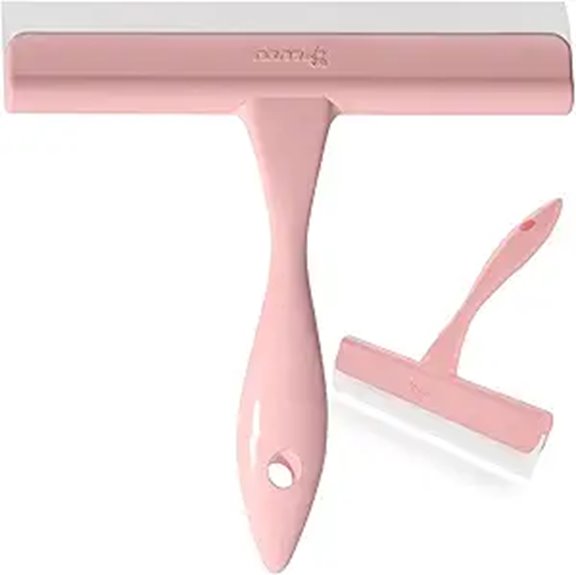 pink 5 inch silicone squeegee