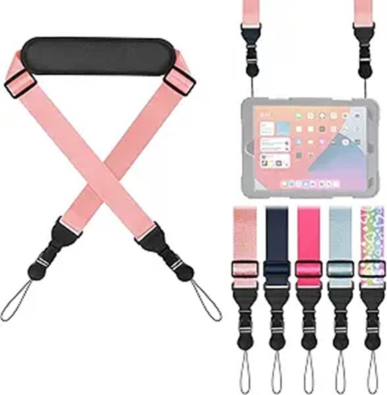 pink neoprene padded strap