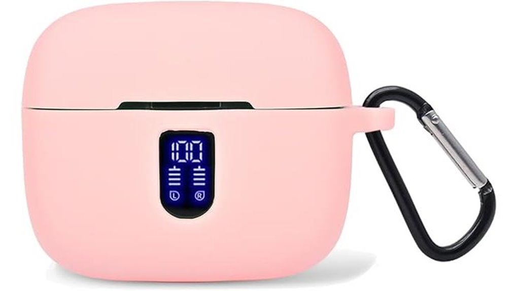pink silicone carabiner case
