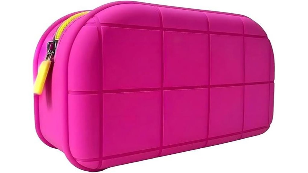 pink silicone travel makeup