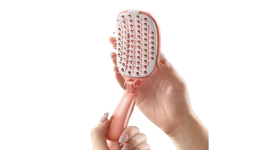 Best Foldable Travel Hairbrush (Vented) to Tame Your Locks 6 pink speeddry vent brush